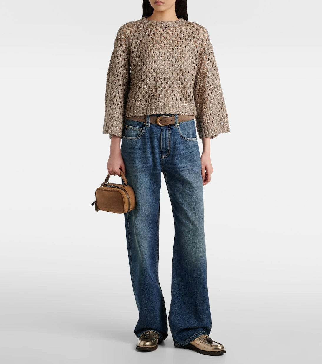Brunello Cucinelli - Open-knit sweater