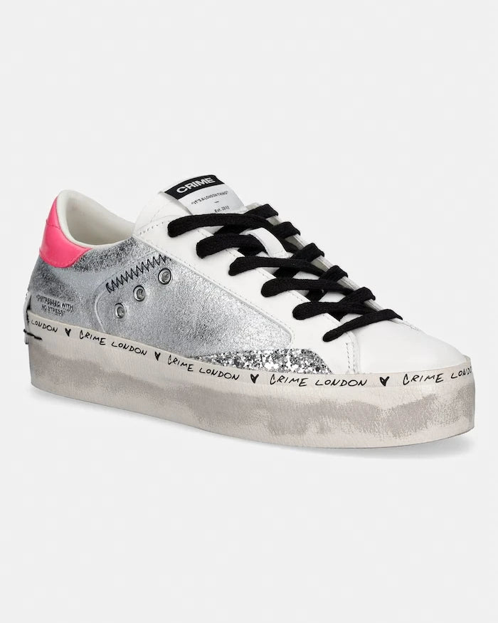 Crime London DISTRESSED PLATFORM Deri Sneaker