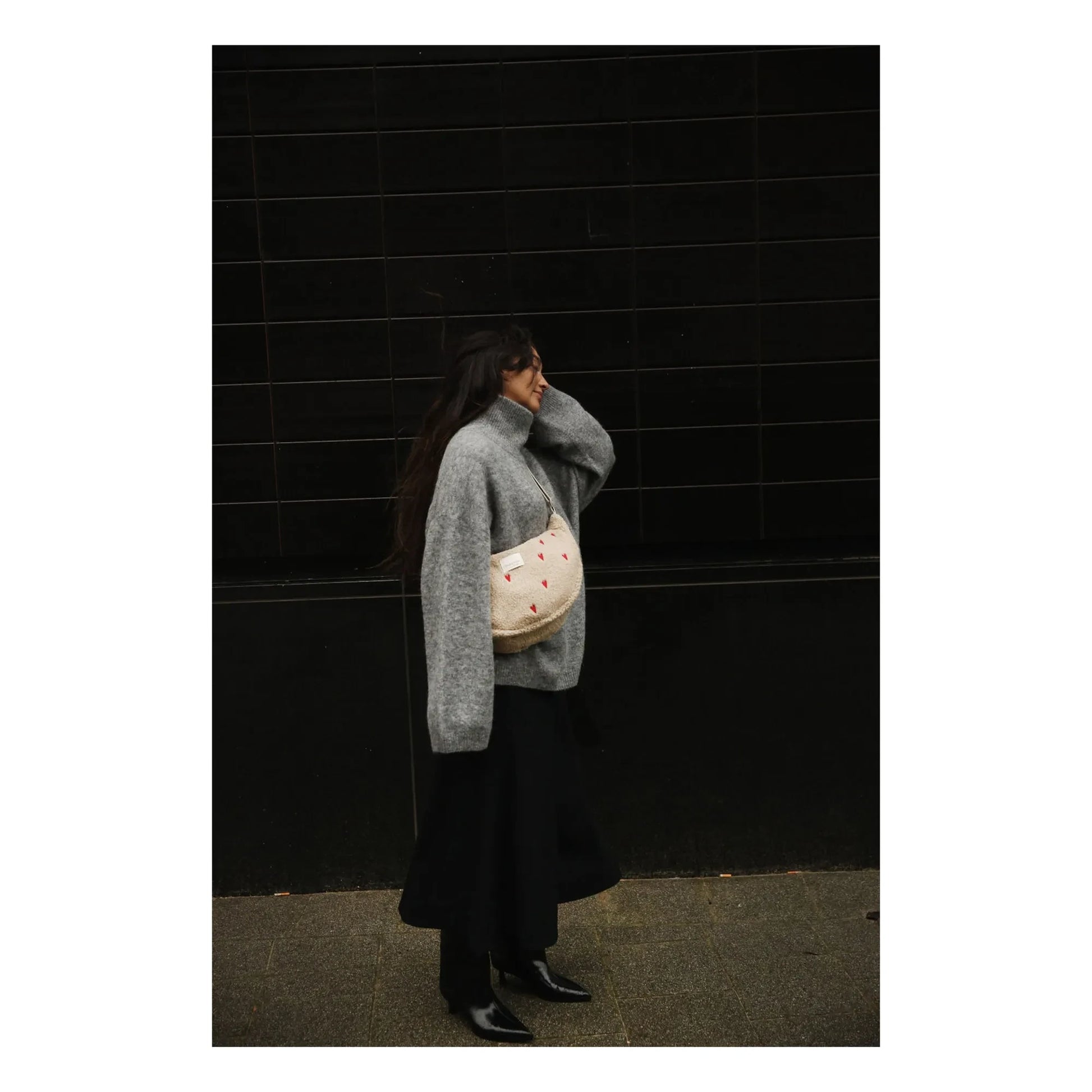 Studio Noos - Hearts fanny pack | Ecru