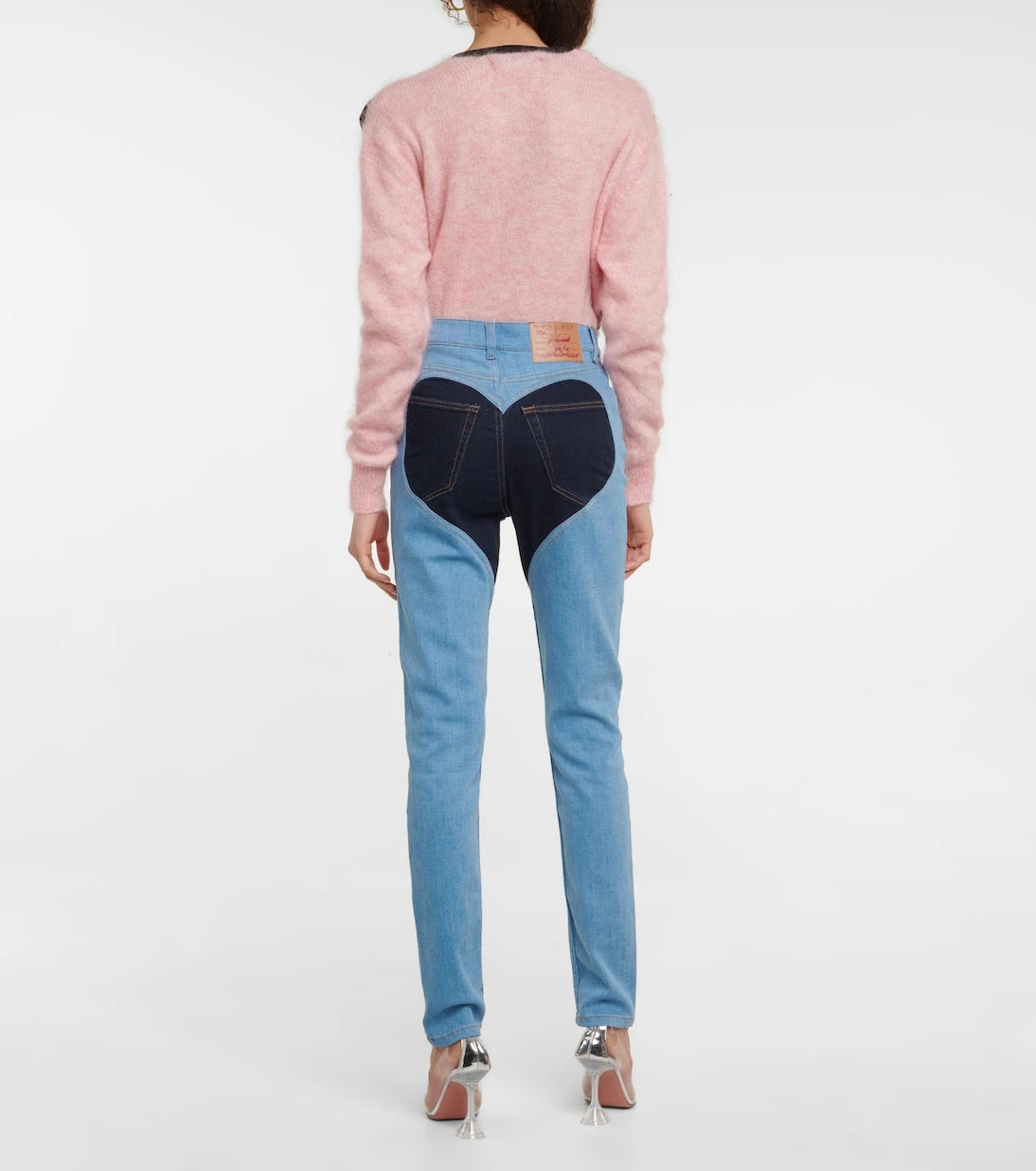 Y/Project - Paneled high-rise skinny jeans