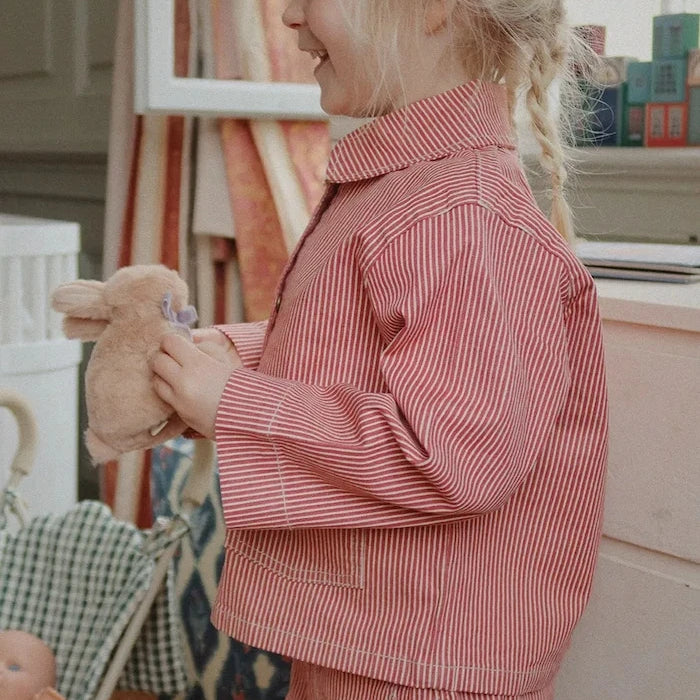 Детско памучно яке Konges Sløjd LUC SHIRT JACKET GOTS