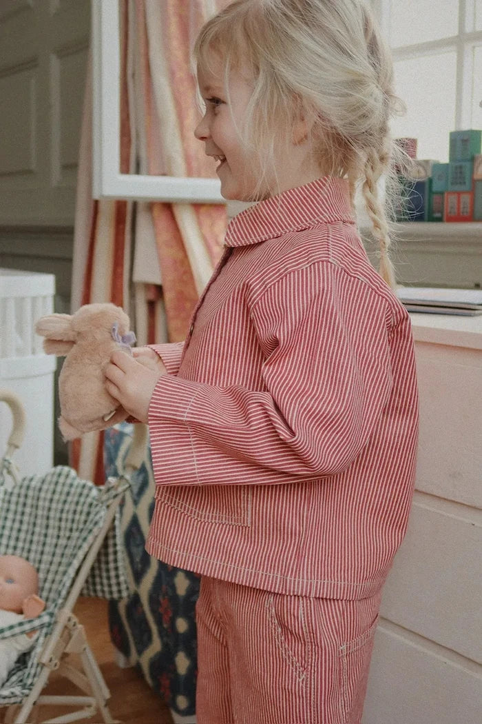 Детско памучно яке Konges Sløjd LUC SHIRT JACKET GOTS