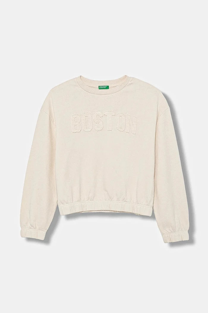 United Colors of Benetton Çocuk Pamuklu Sweatshirt