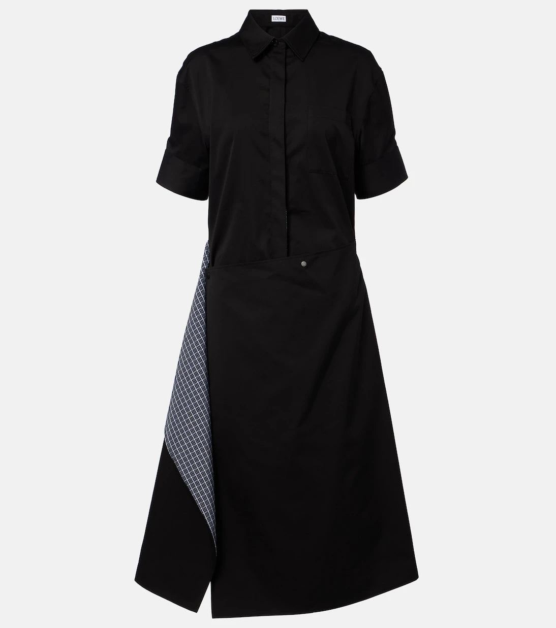 Loewe - Deconstructed gabardine shirt dress