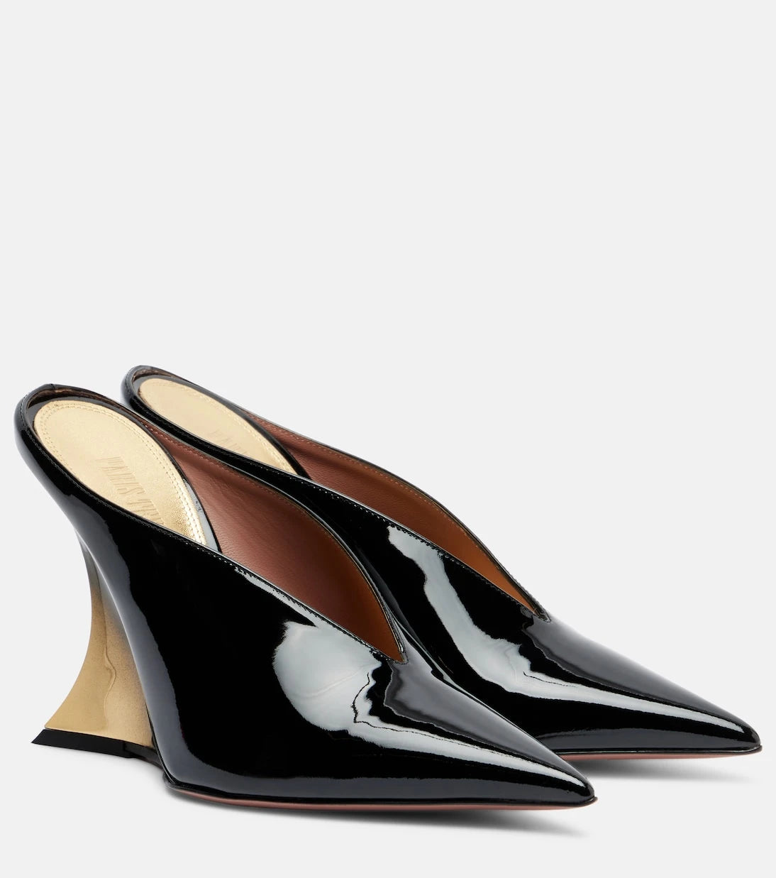 Paris Texas - Nina 105 patent leather wedge mules