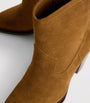 PAIGE Brown Suede Posey Ankle Boots 85