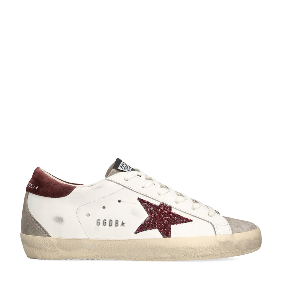 White Leather Super-Star Sneakers
