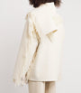 Toteme White Wool-Blend Scarf Jacket