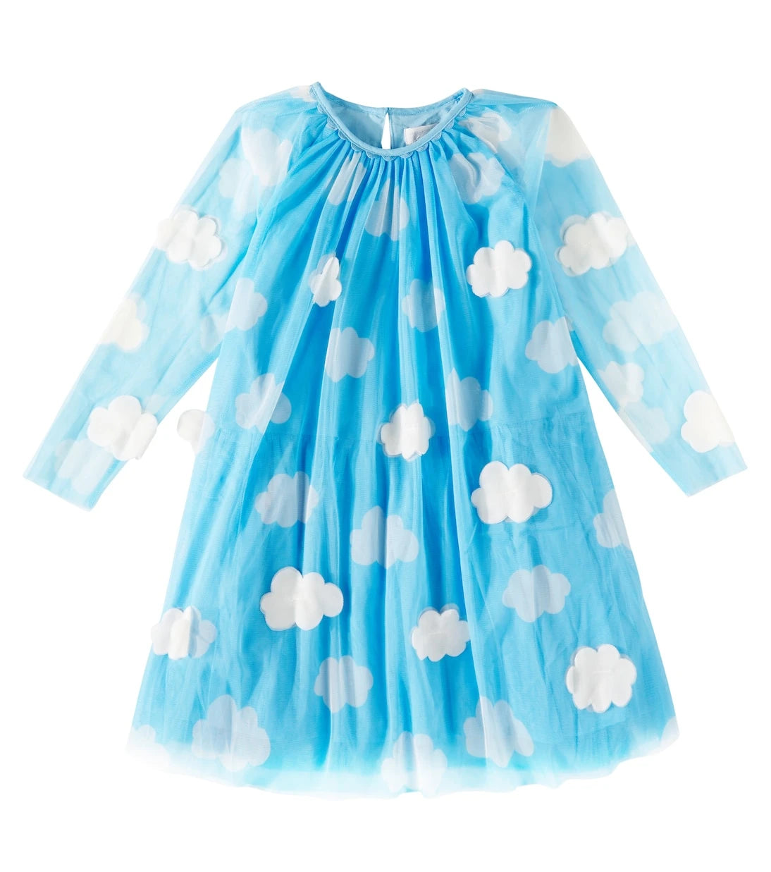 Stella McCartney Kids - Appliqué printed tulle dress