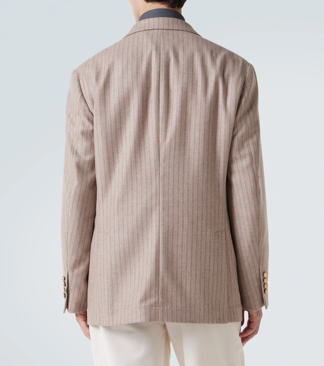 Brunello Cucinelli - Striped cashmere and silk blazer