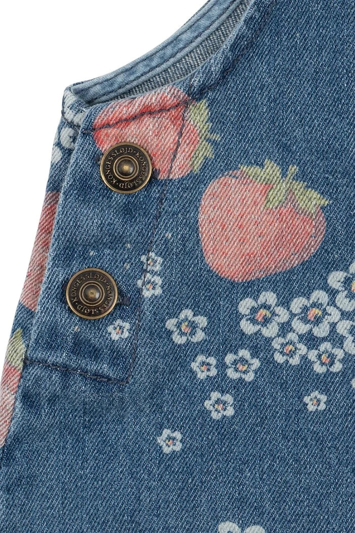 Konges Sløjd MAGOT OVERALLS GOTS Çocuk Denim Tulum