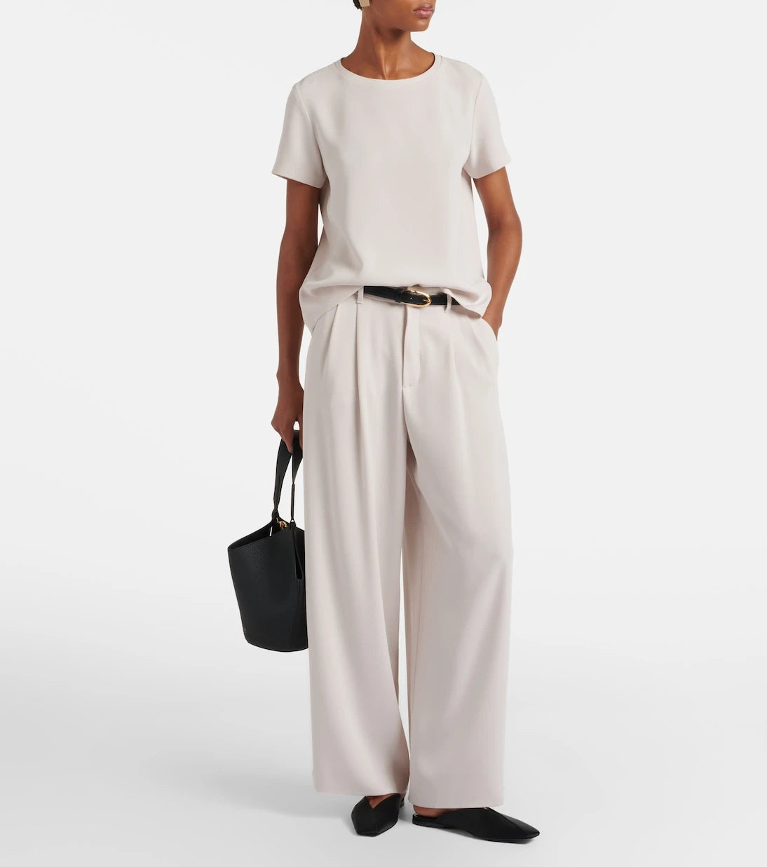 بنطلون ساق واسعة بليسيه Donata من S Max Mara