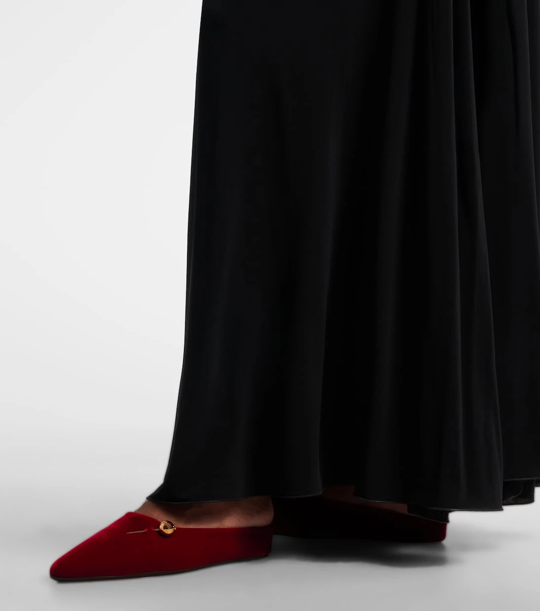 Herbert Levine - Sleep On It velvet wedge mules