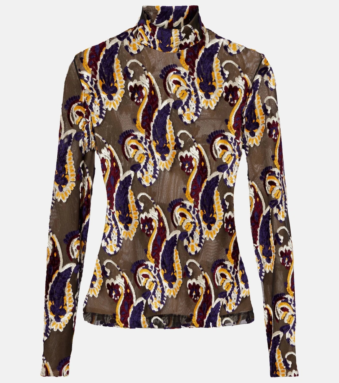 Etro - Paisley semi-sheer top