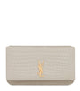 Saint Laurent White Leather Cross-Body Phone Holder