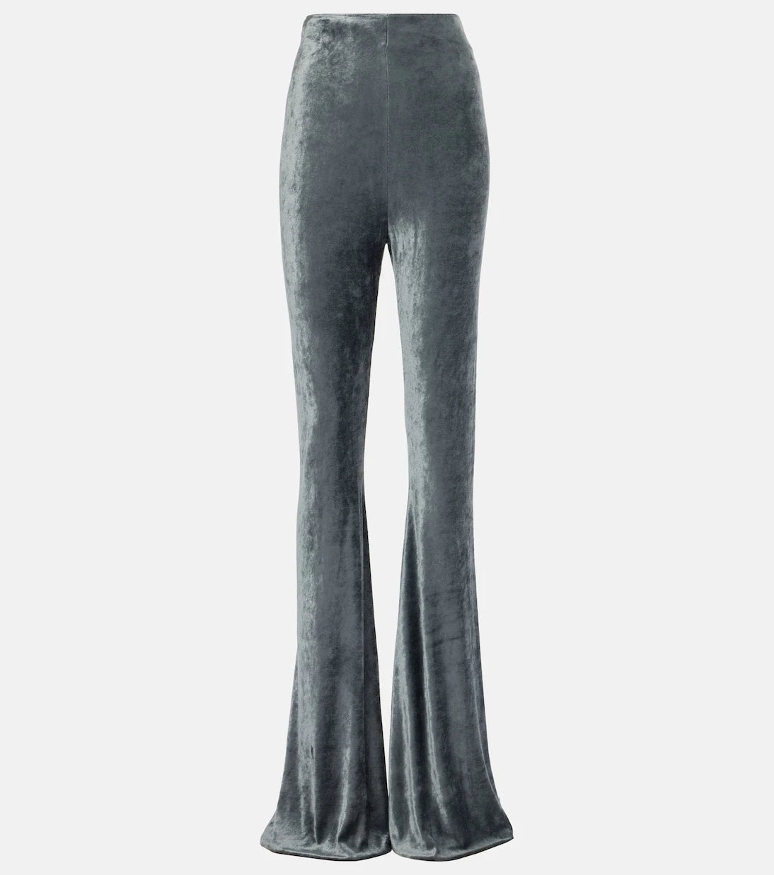 Rick Owens - Dirt high-rise velvet flared pants