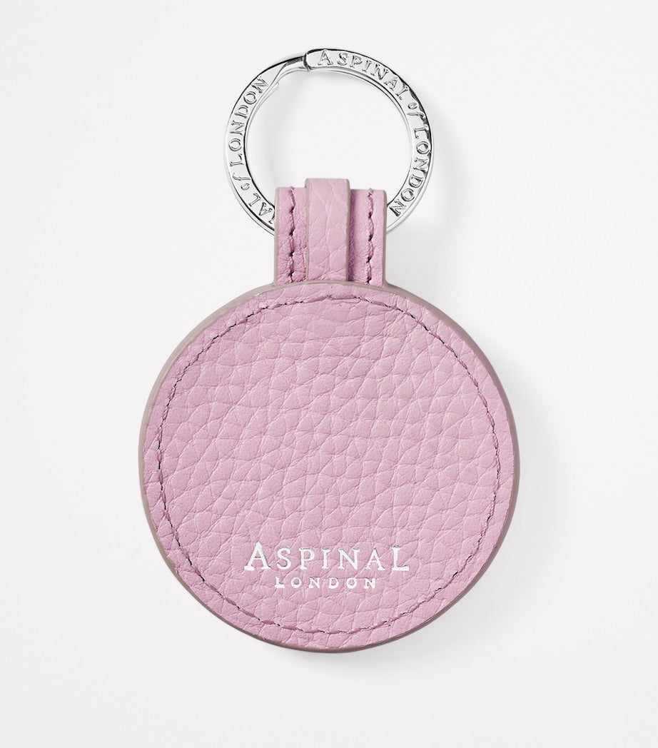 Aspinal Of London Purple Leather Bee Keyring