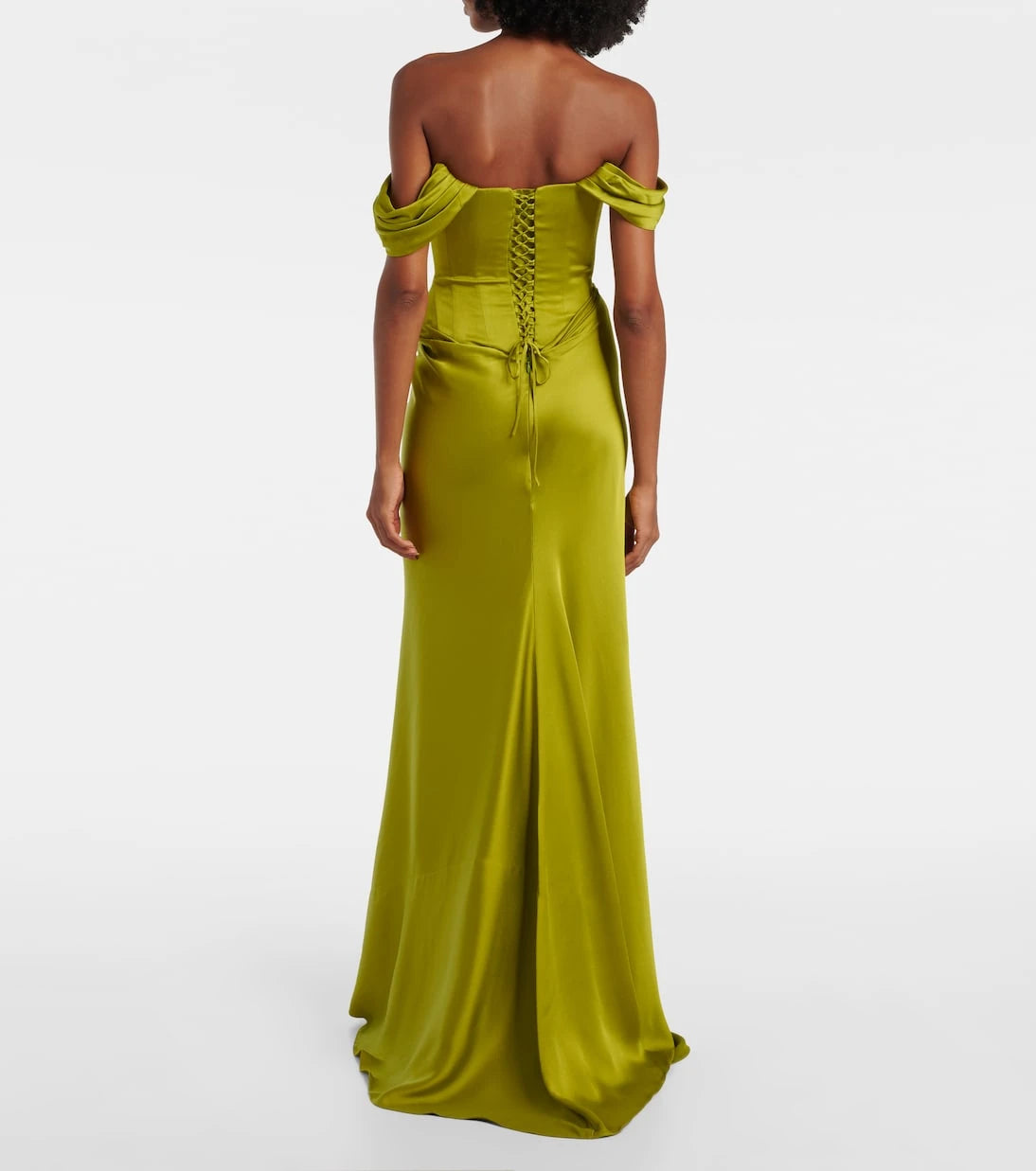 Clio Peppiatt - Paloma embellished satin corset gown