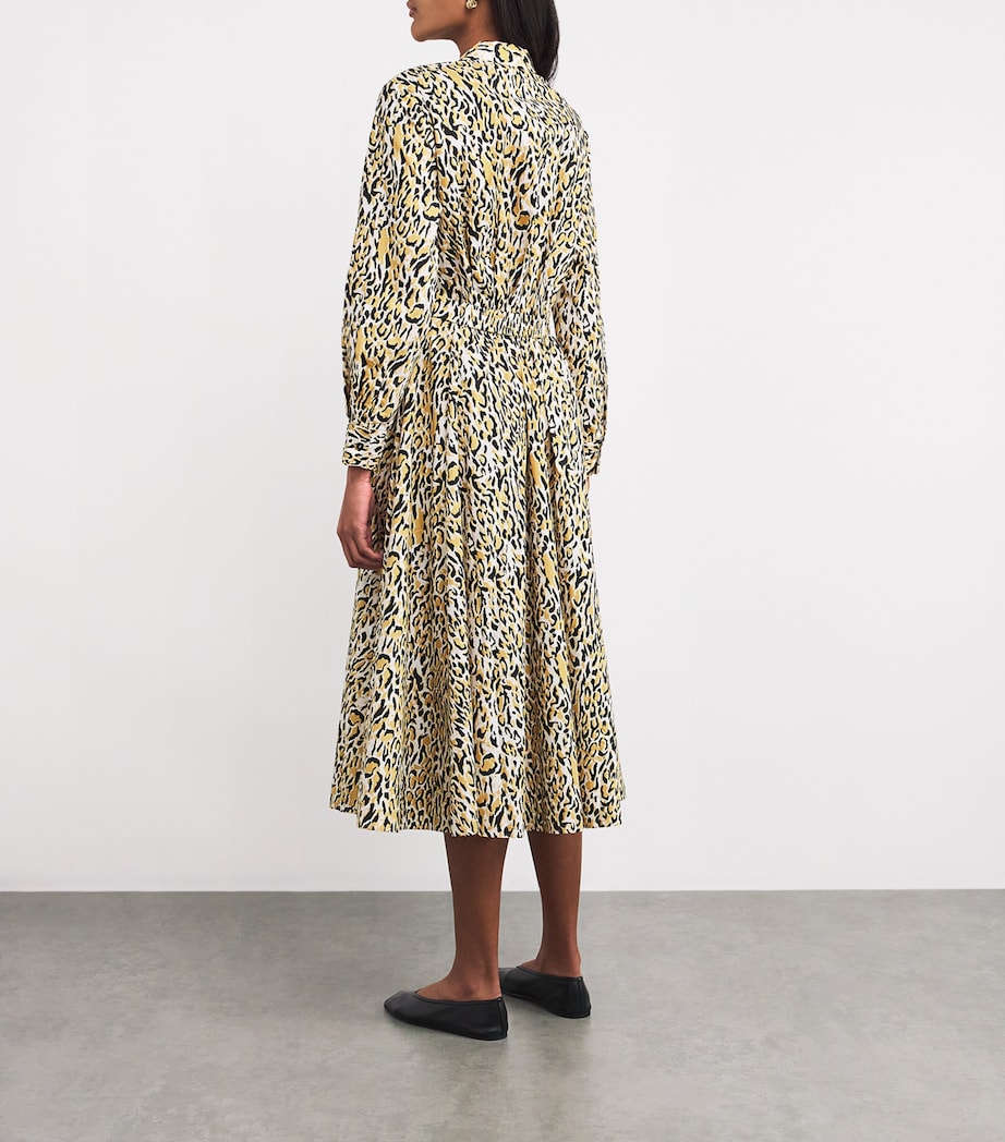 Leopard Print Midi Dress