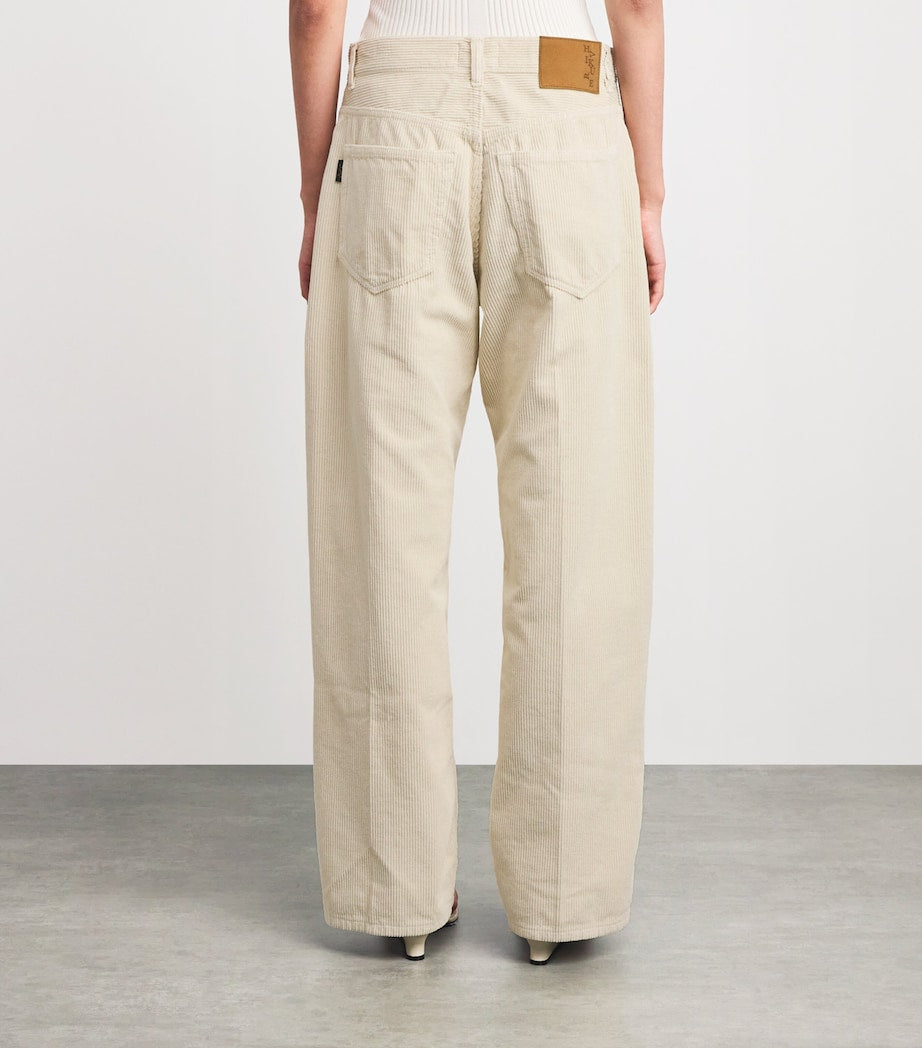 Haikure Beige Cotton Corduroy Bonnie Trousers