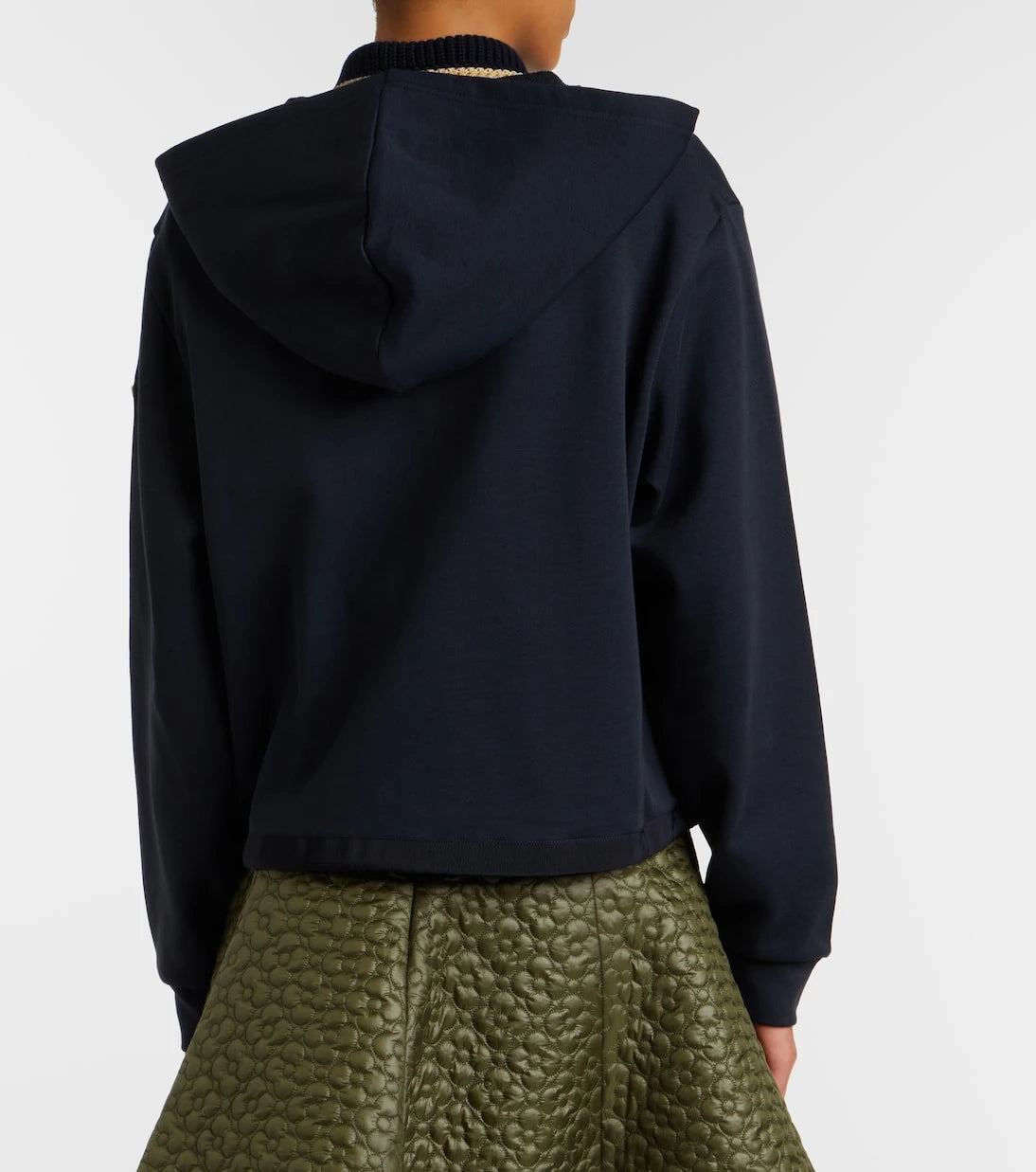 Moncler - Cotton-blend zip-up hoodie