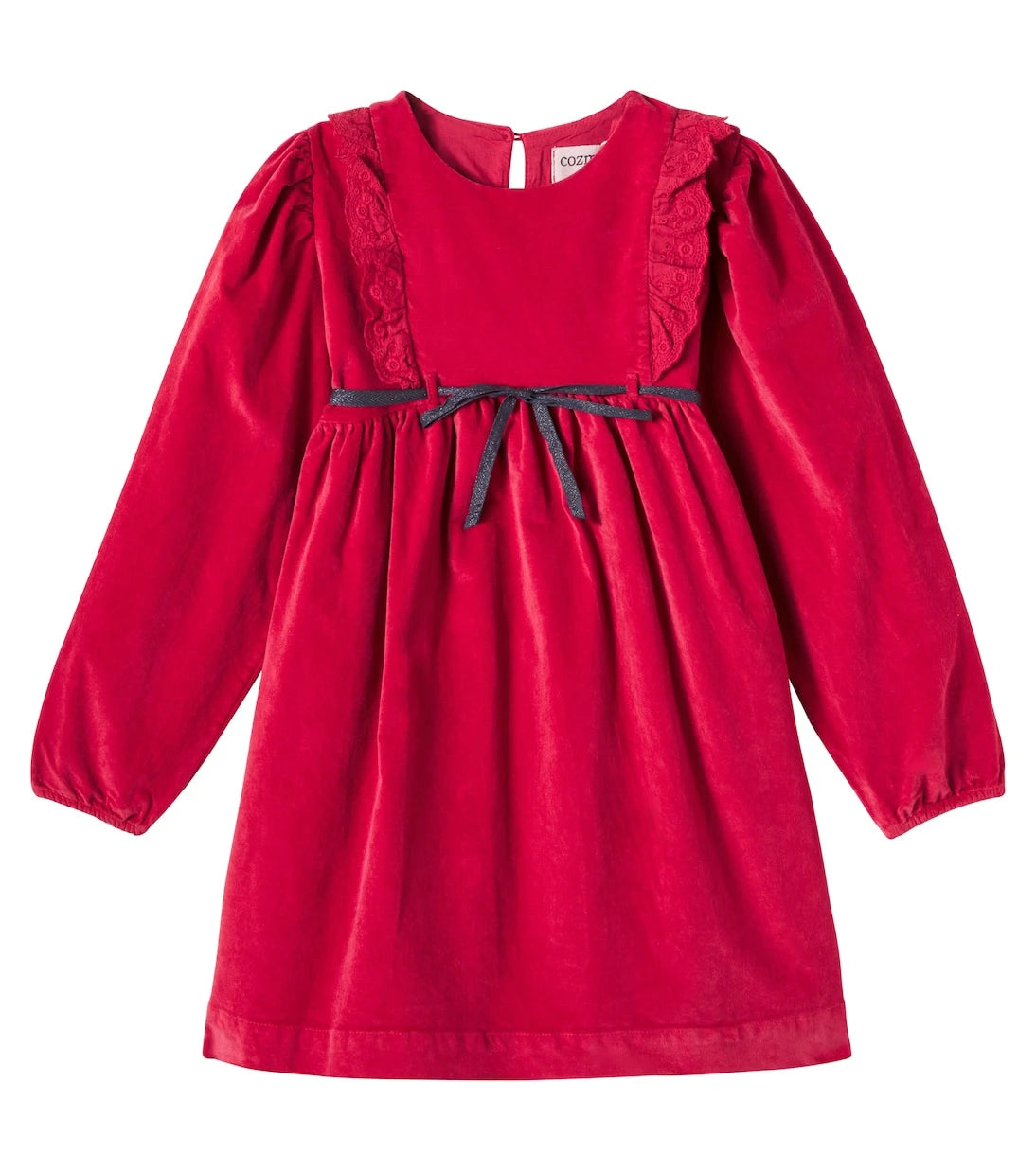Cozmo - Osaka ruffled cotton velour dress
