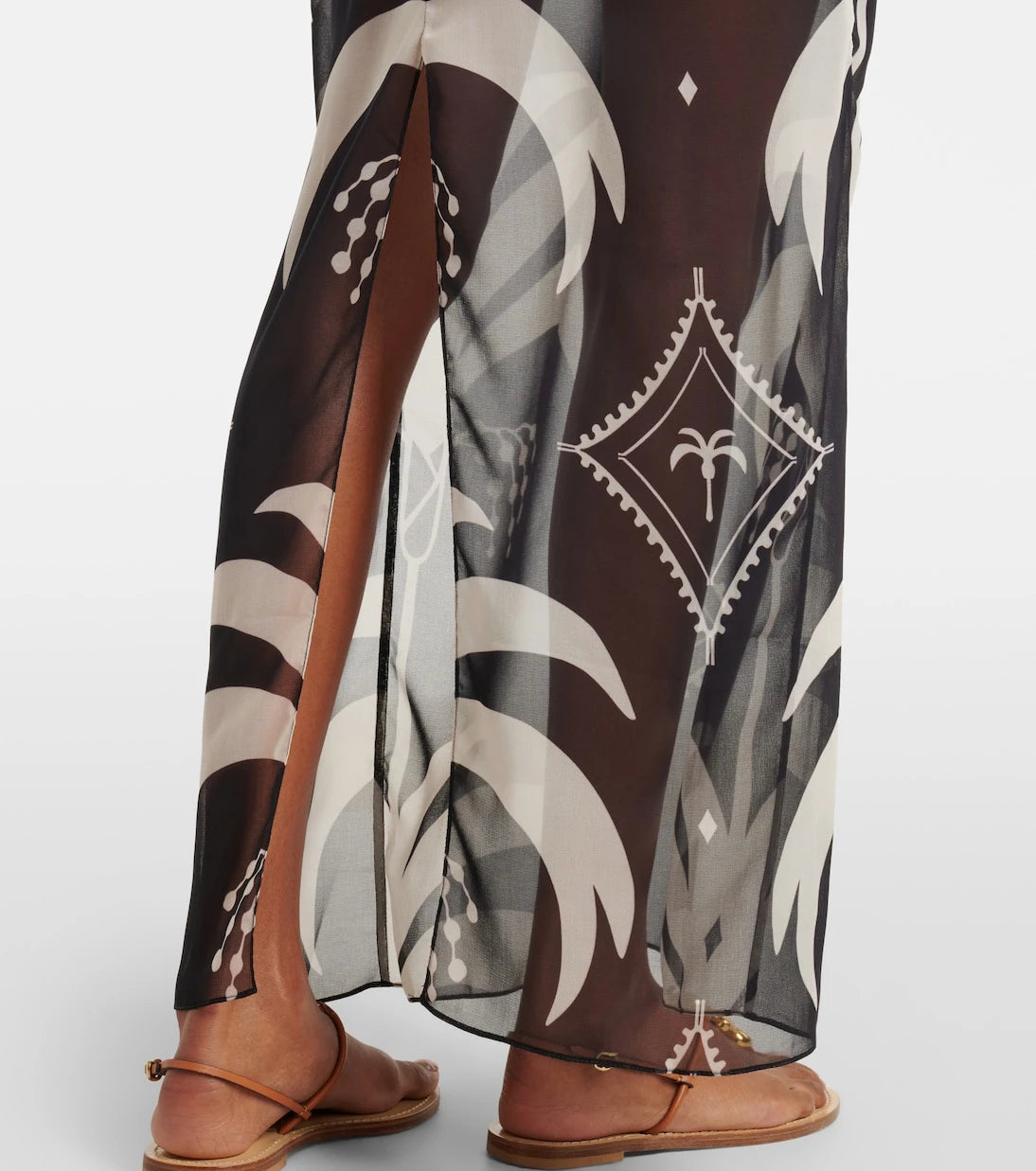 Johanna Ortiz - Printed sheer beach cover-up