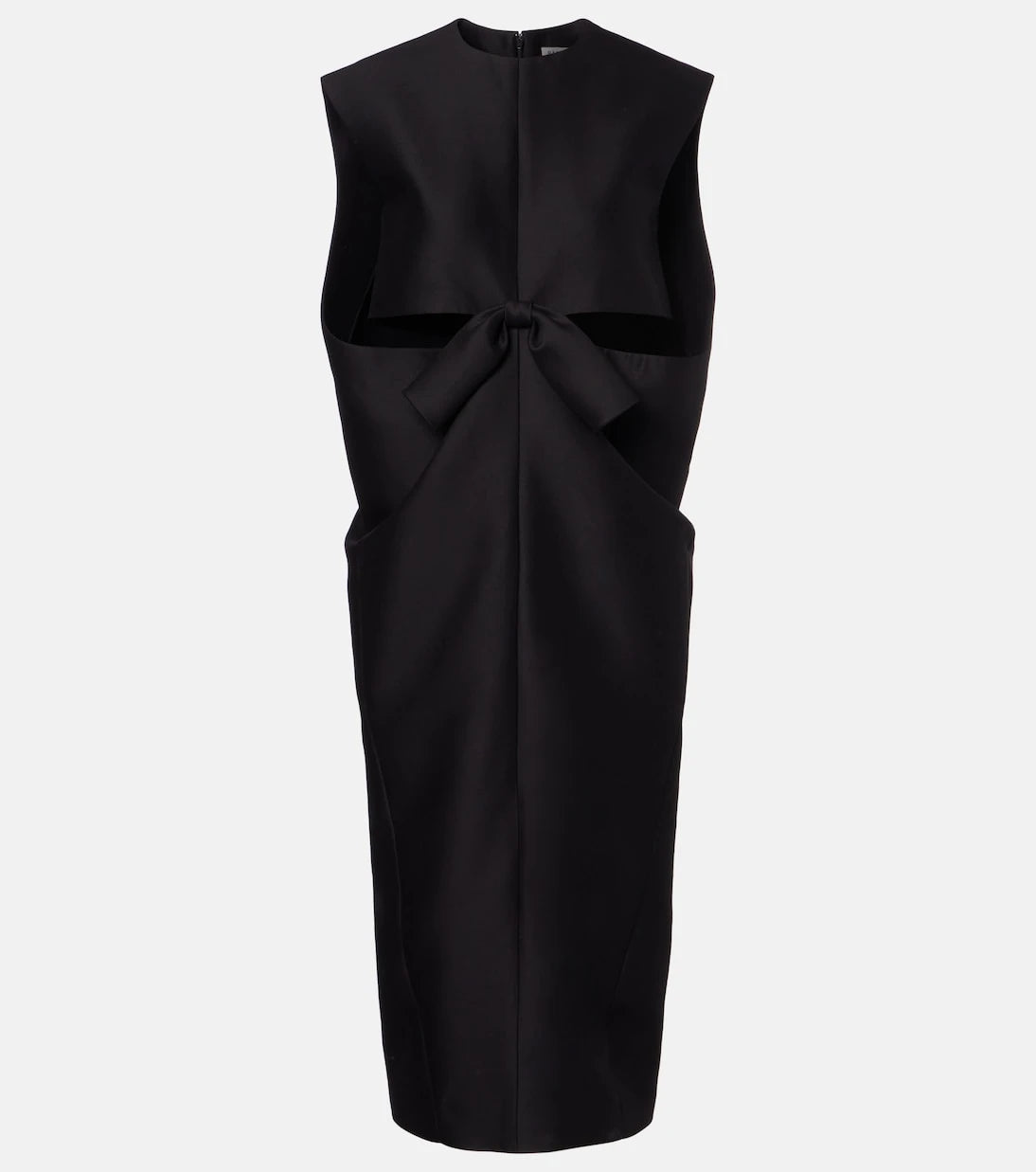 Balenciaga - Cutout crêpe satin midi dress