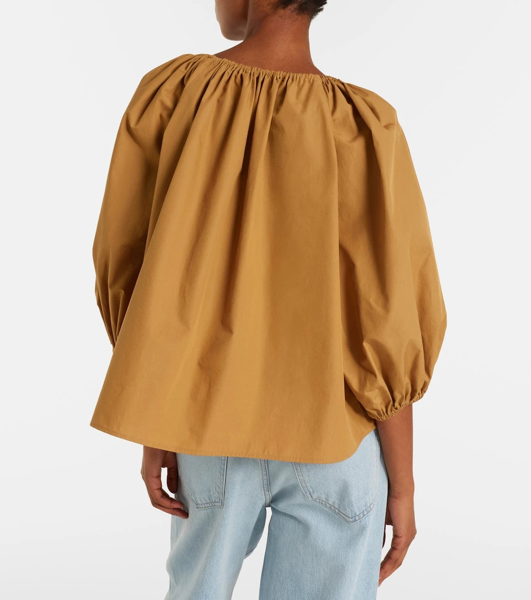 Polo Ralph Lauren - Gathered cotton poplin blouse