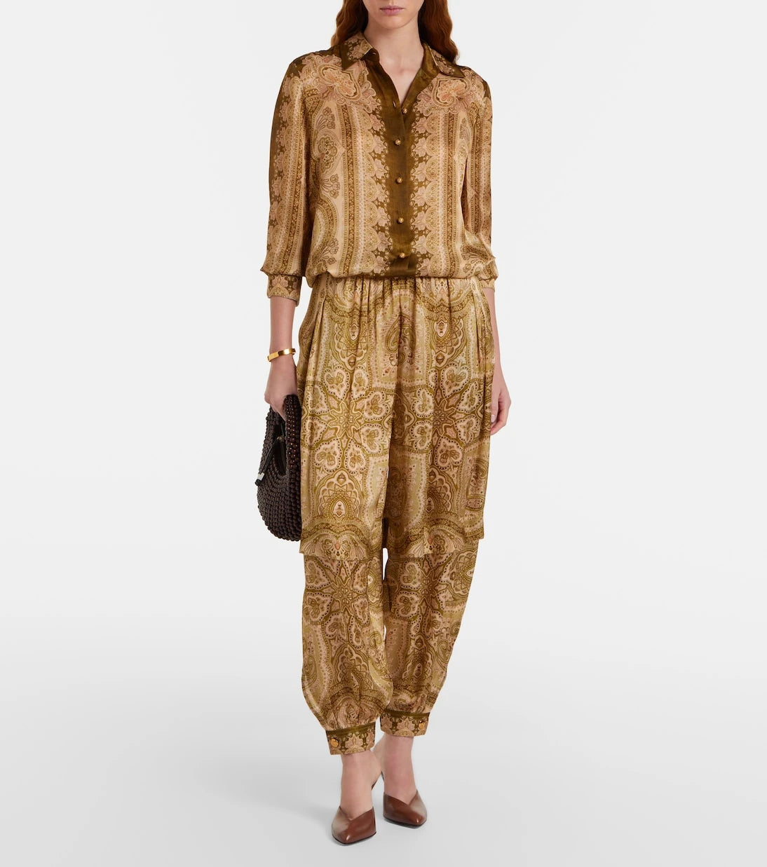 Zimmermann - Luna paisley silk satin shirt