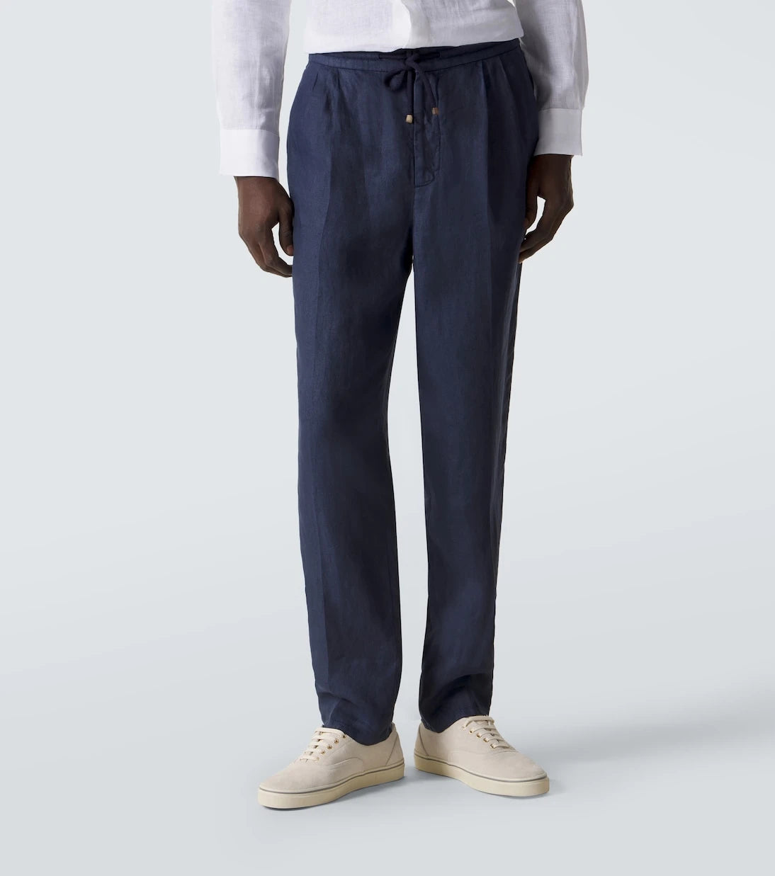 Brunello Cucinelli - Linen gabardine tapered pants