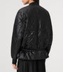 Black Quilted Alii Bomber Jacket