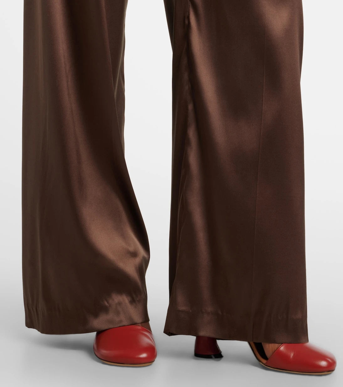Dries Van Noten - Mid-rise silk-blend straight pants