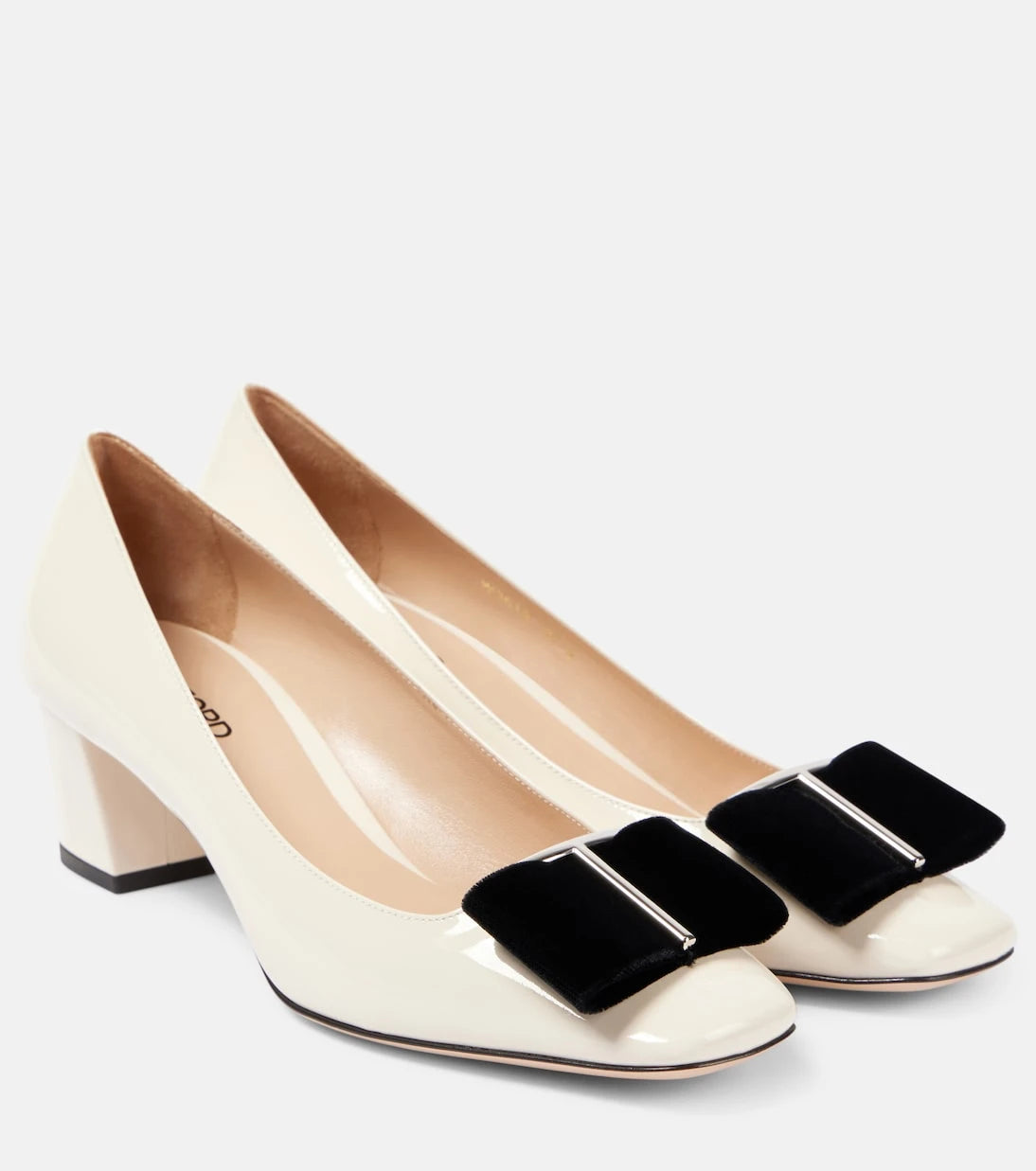 Tom Ford - Audrey 55 bow-detail patent leather pumps