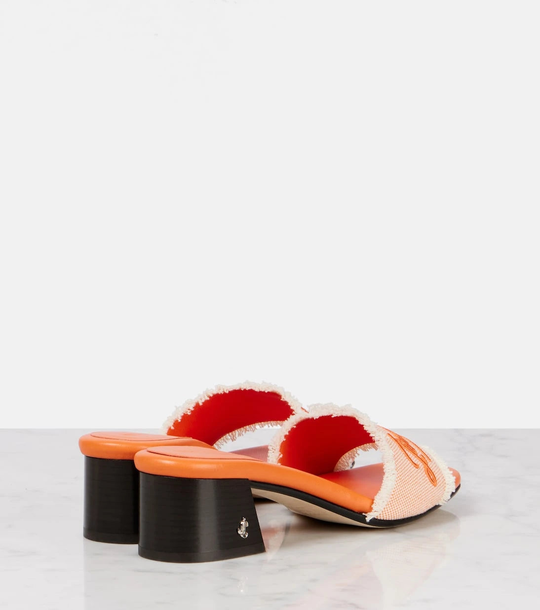 Jimmy Choo - Joa 45 embroidered canvas mules