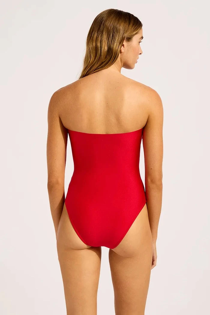 Seafolly Kadın Tek Parça Mayo Ring Front