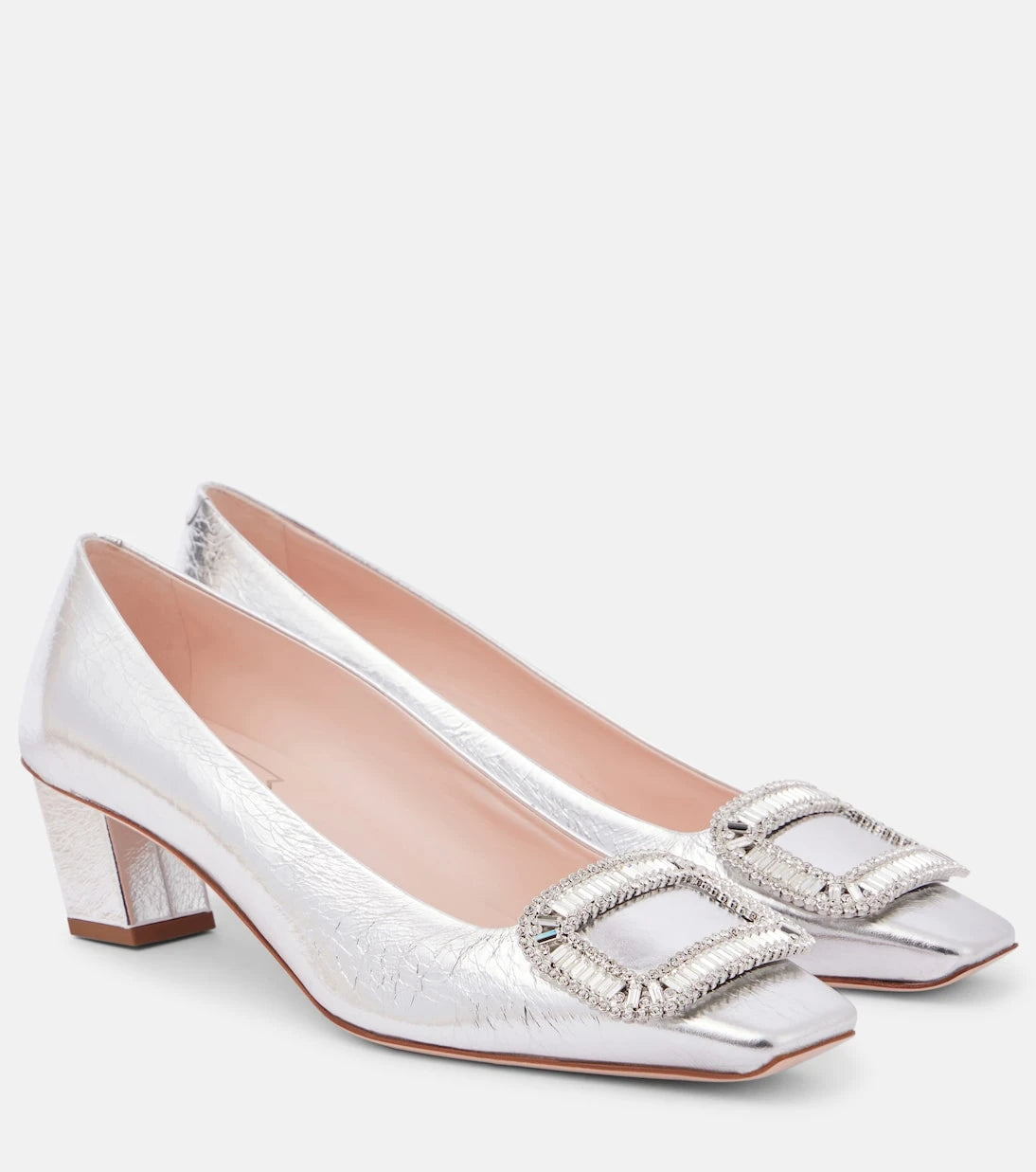 Roger Vivier - Belle Vivier 45 embellished pumps