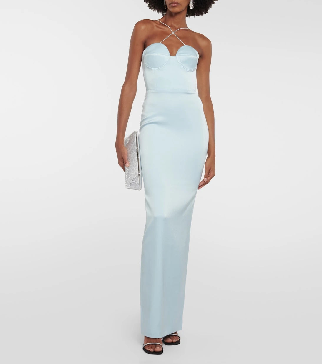 Alex Perry - Conley satin crêpe maxi dress