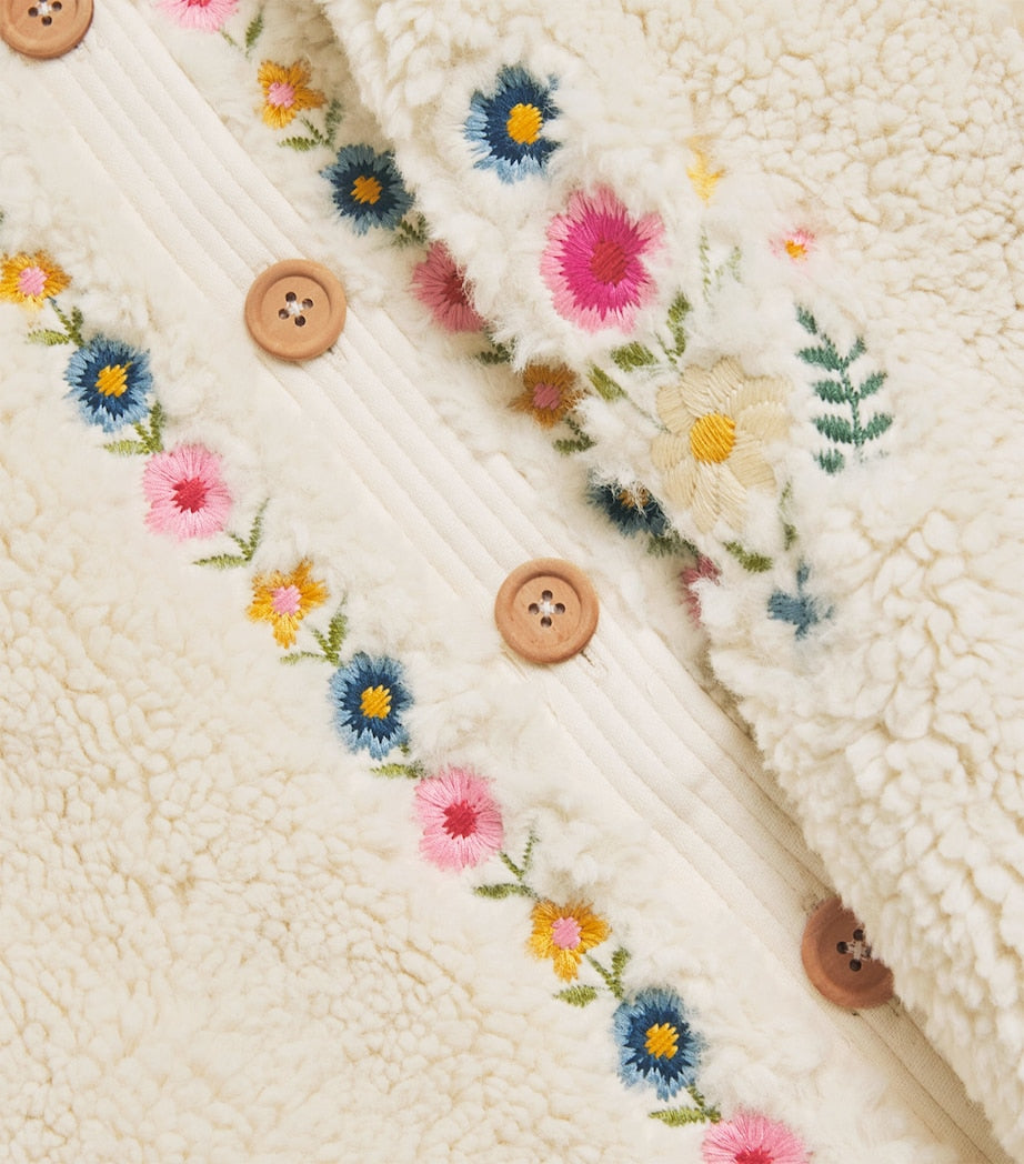 Sherpa Embroidered Rosinna Coat (4-12 Years)