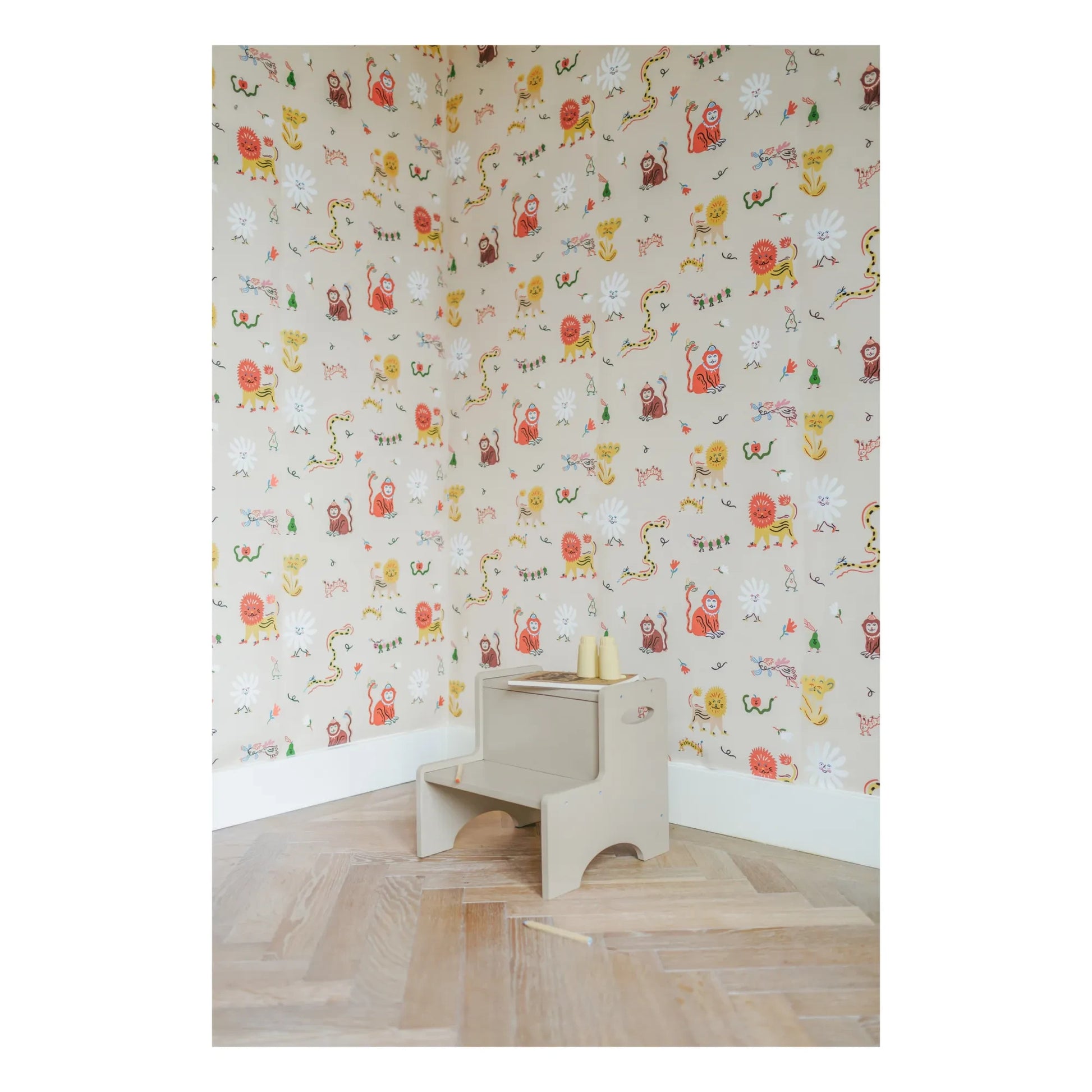 Nofred - Monkey Fun Wallpaper - Marie Assénat x Nofred | Beige
