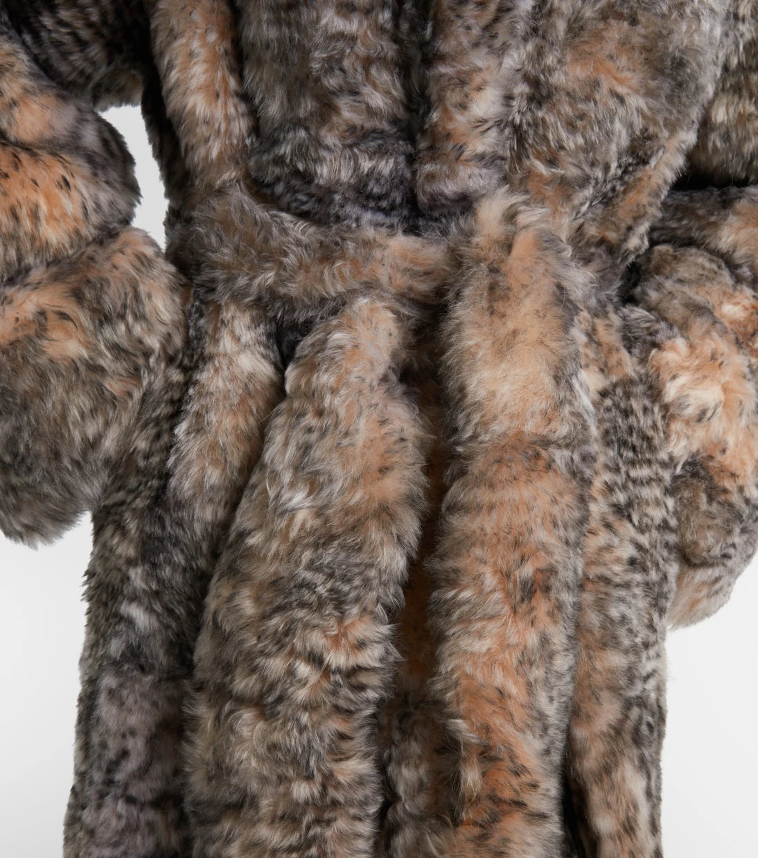 Jacques Wei - Shearling wrap coat