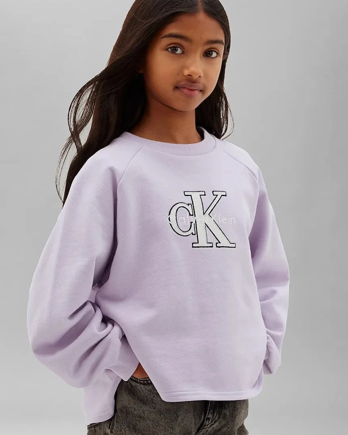 Calvin Klein Jeans pamuk çocuk sweatshirt