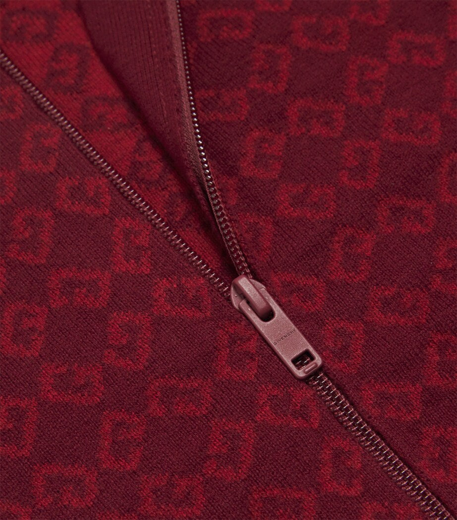 Givenchy Kids Cotton-Cashmere 4G Zip-Up Cardigan (4-12+ Years)