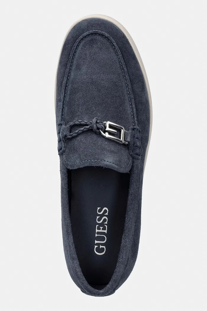 Guess мокасини мъжки от велур HEAWS