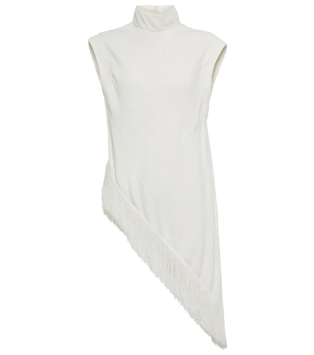 Proenza Schouler - Fringe-trimmed crêpe top