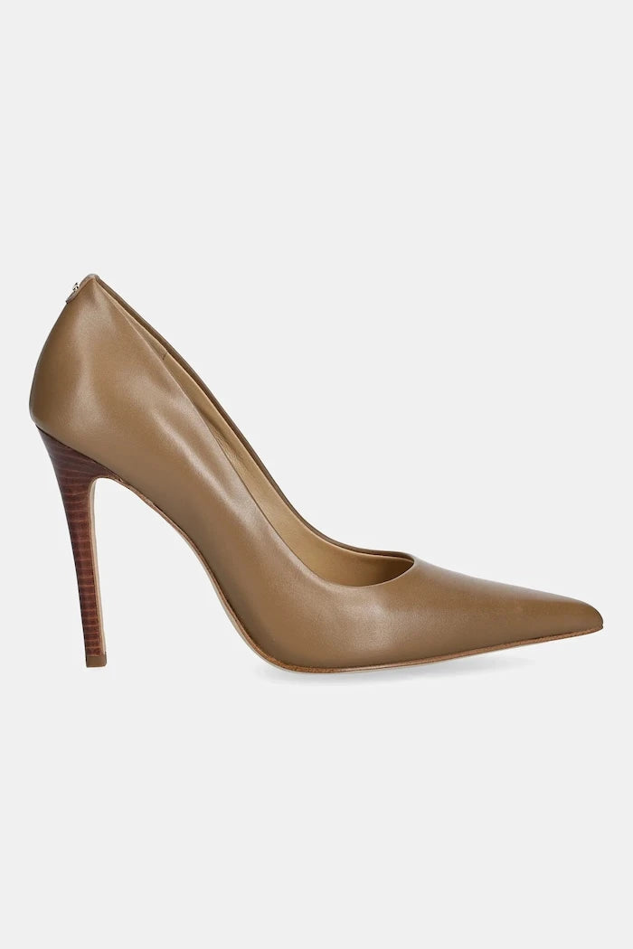 Кожени обувки с тънък ток MICHAEL Michael Kors Elyse High Pump