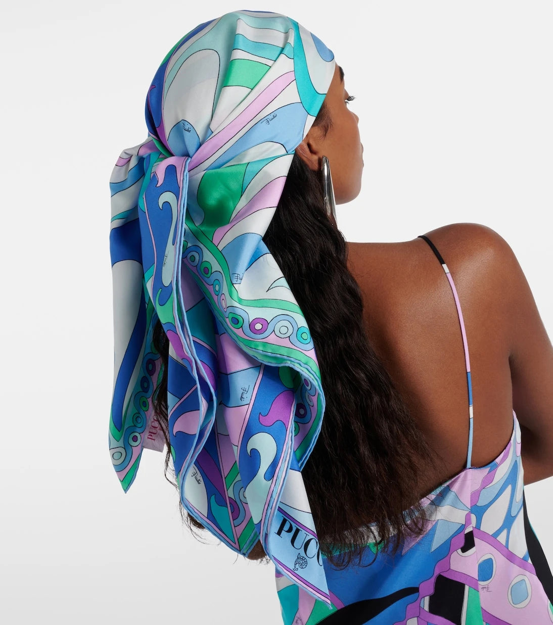 Pucci - Patchwork silk twill scarf