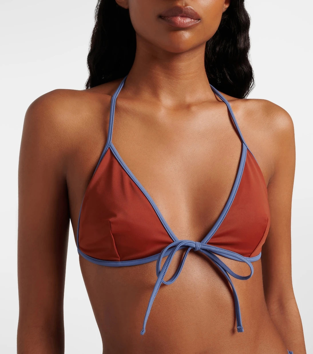 Prada - Logolu üçgen bikini üstü