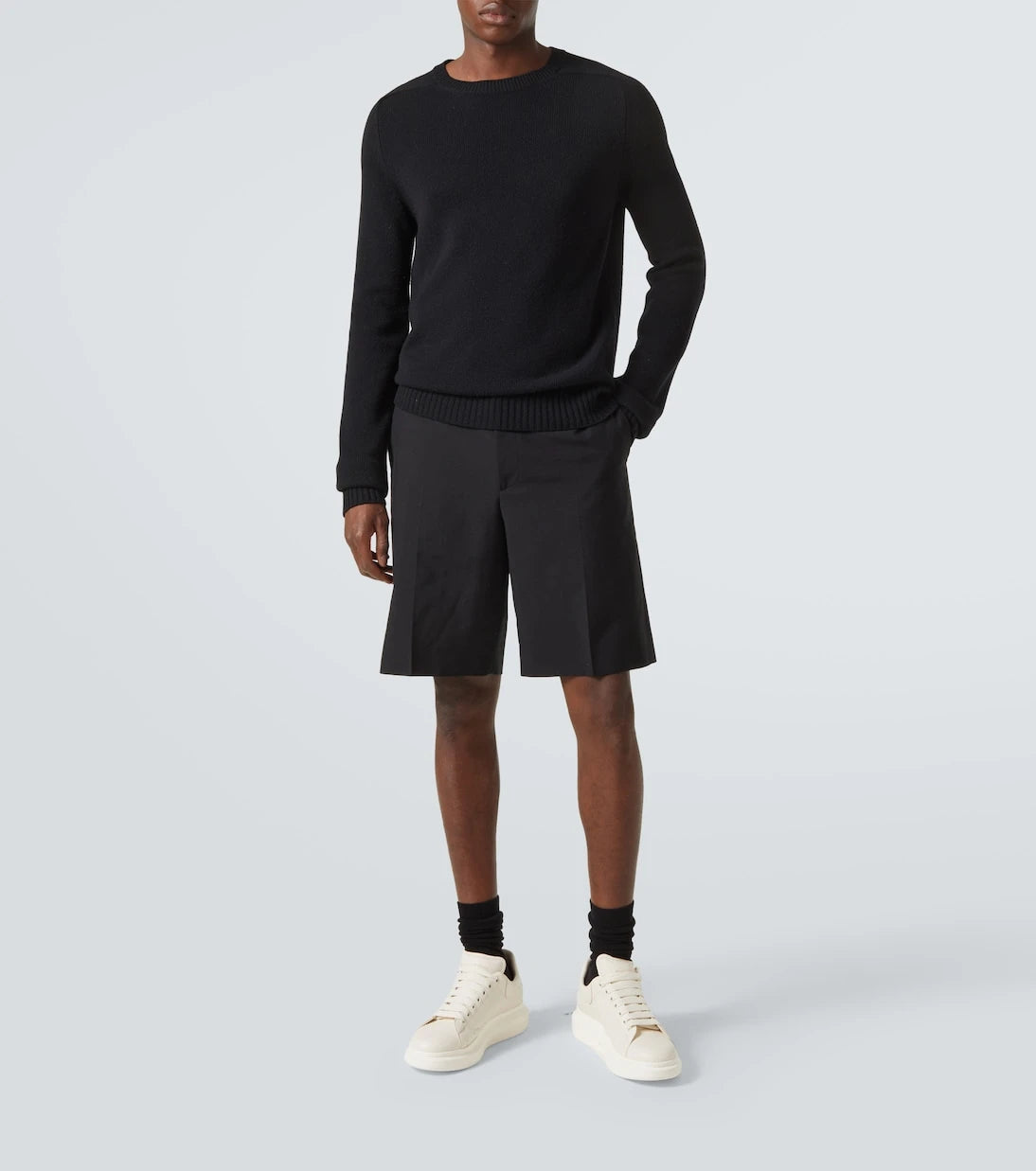 McQueen - Oversized leather sneakers