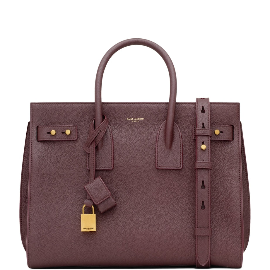 Burgundy Small Sac de Jour Tote Bag